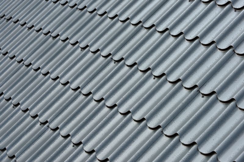 Close-up of Metal Roofing Material